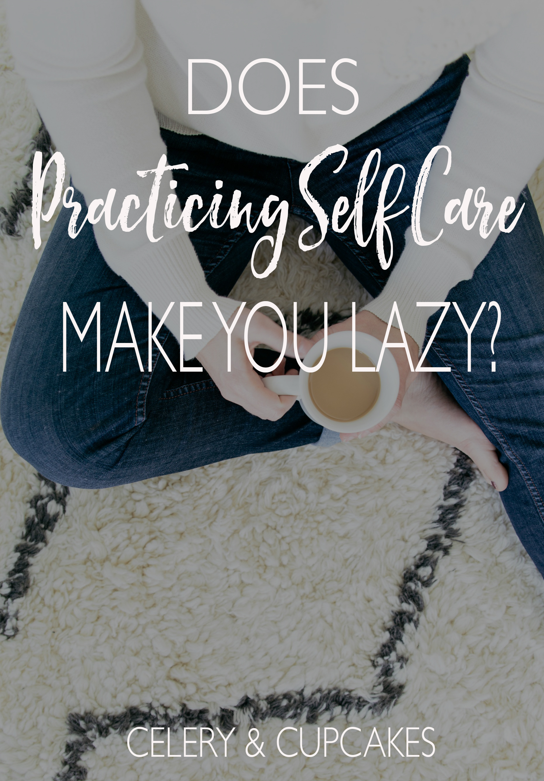 Does practicing self care make you lazy? Giving yourself the permission to 'tune out' for a while and focus on you is a way to fill up your cup. 