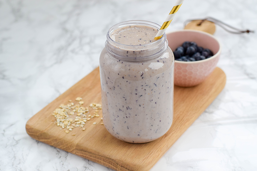 Warm Blueberry Pie Smoothie